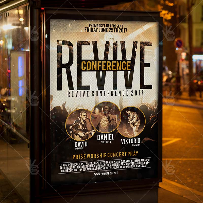 revive_conference_church_psdmarket_3.jpg Revive Conference Church - Premium Flyer PSD Template - Image 3