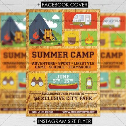 summer-camp-premium-a5-flyer-template