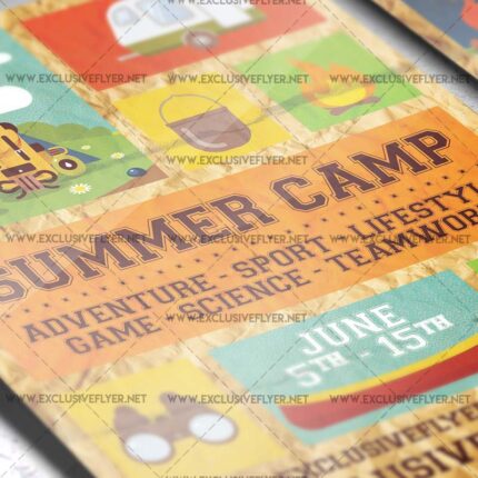summer-camp-premium-a5-flyer-template