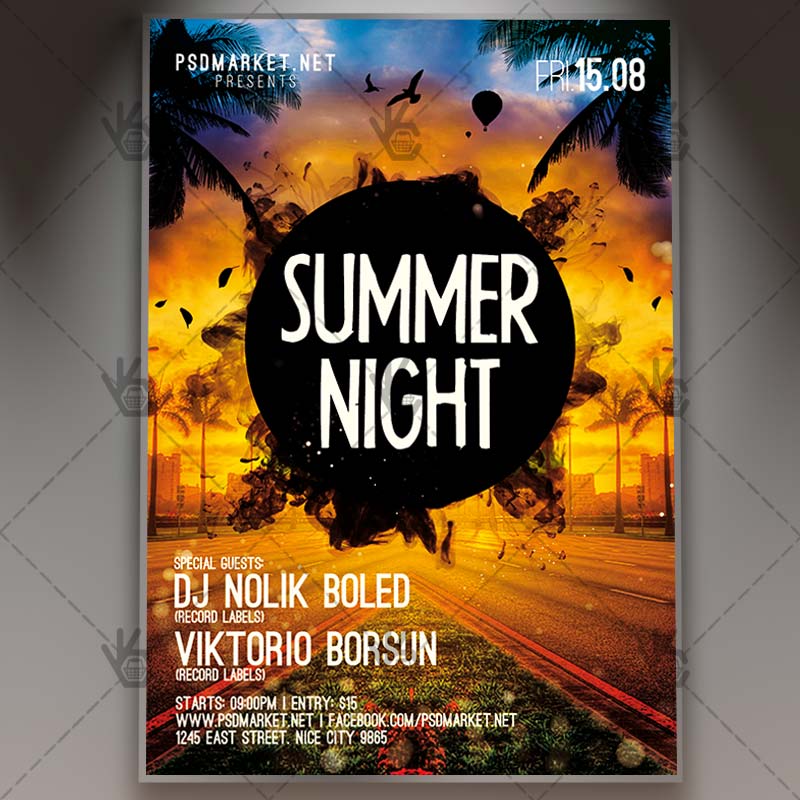 summer_night_flyer_psdmarket_1.jpg Summer Night - Premium Flyer PSD Template - Image 1