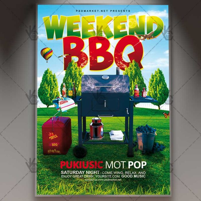 Download BBQ Event Flyer - PSD Template | PSDmarket