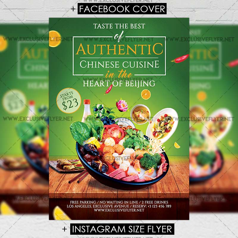 authentic_chinese_cuisine-premium-flyer-template-1.jpg Authentic Chinese Cuisine - Premium A5 Flyer Template - Image 1