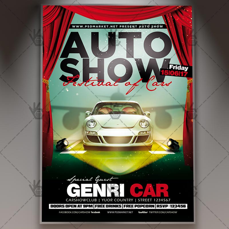 auto_show_flyer_psdmarket_1.jpg Auto Show  - Premium Flyer PSD Template - Image 1