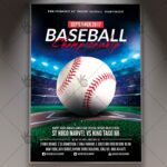Baseball Championship - Premium Flyer PSD Template