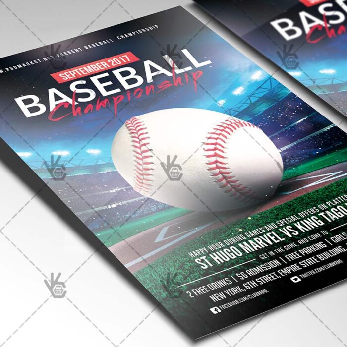 Baseball - Premium Flyer PSD Template | PSDmarket