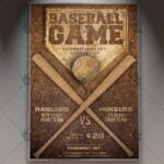 Baseball Game - Premium Flyer PSD Template