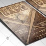 Baseball Game - Premium Flyer PSD Template - Image 2