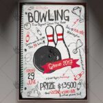 Bowling Party - Premium Flyer PSD Template