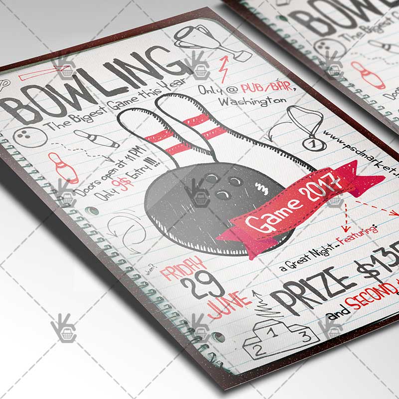 bowling_party_flyer_psdmarket_2.jpg Bowling Party - Premium Flyer PSD Template - Image 2