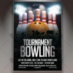 Bowling Tournament - Premium Flyer PSD Template