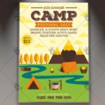 Camp Festival - Premium Flyer PSD Template