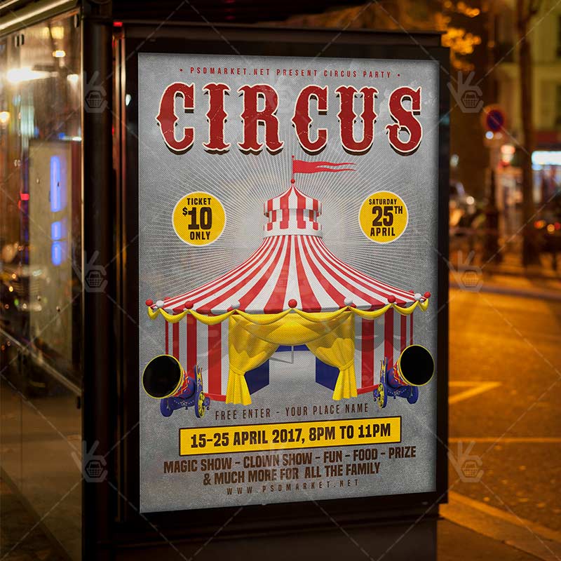circus_party_flyer_psdmarket_3.jpg Circus Party - Premium Flyer PSD Template - Image 3