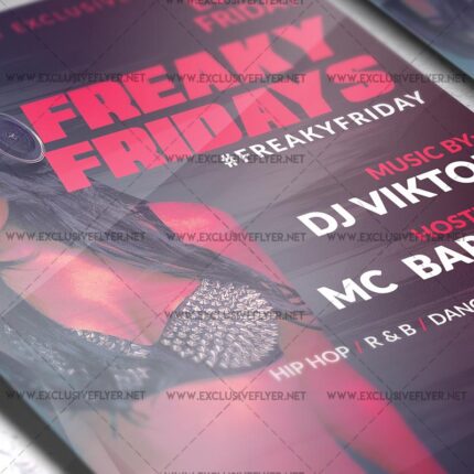 Download Freaky Fridays PSD Flyer Template Now