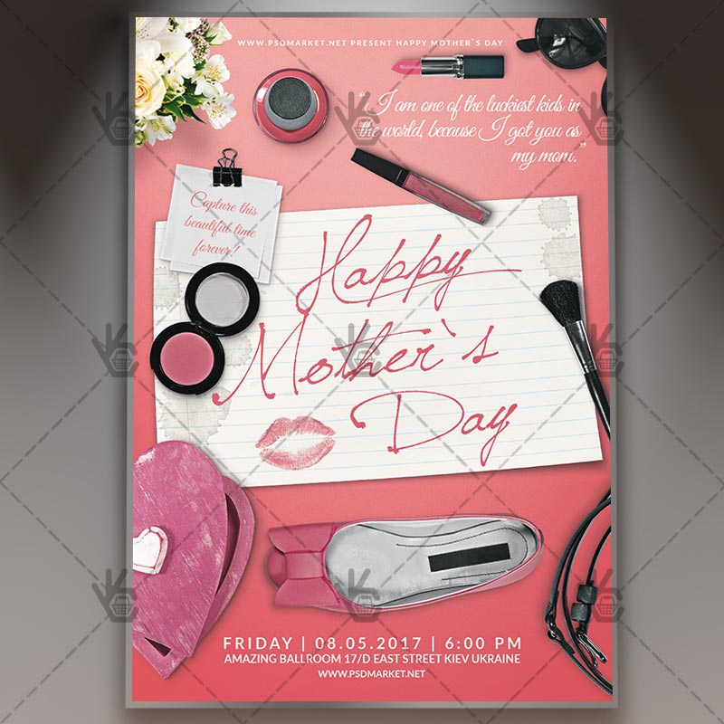 happy_mothers_day_flyer_psdmarket_1.jpg Happy Mother's Day - Premium Flyer PSD Template - Image 1