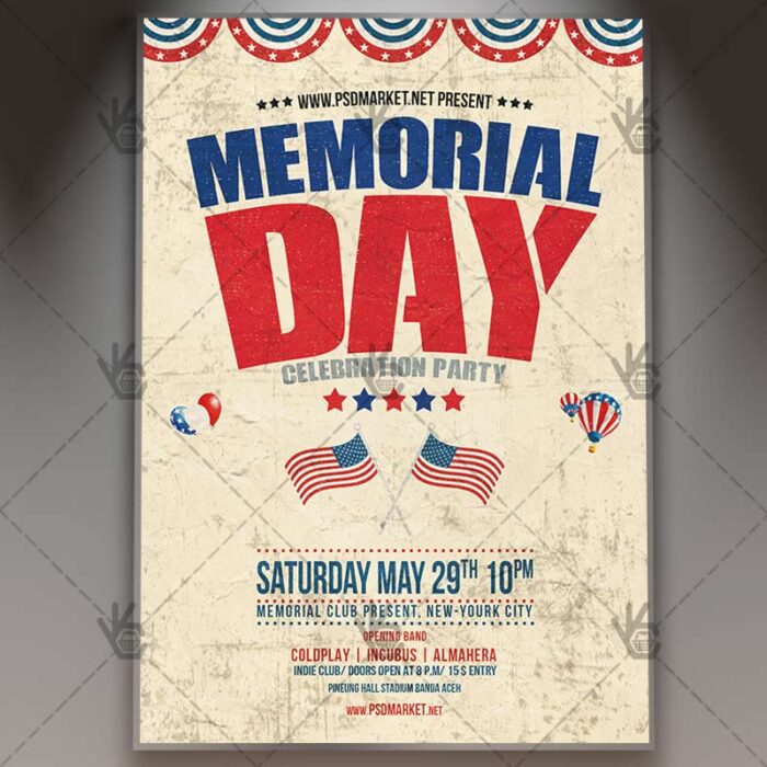Memorial Day - Premium Flyer PSD Template - Image 1