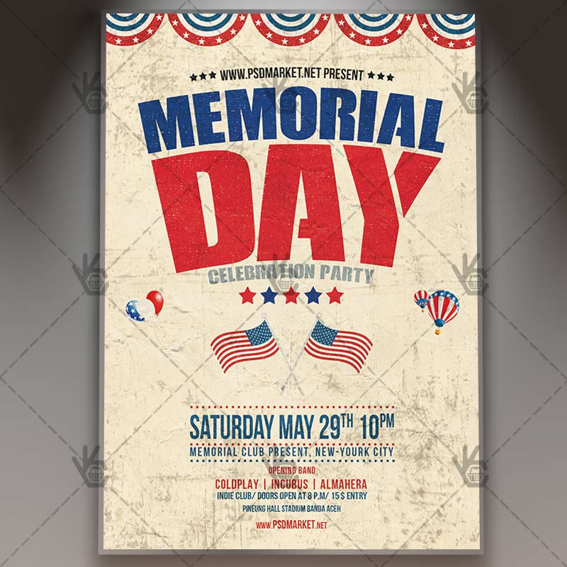 memorial_day_flyer_psdmarket_1.jpg Memorial Day - Premium Flyer PSD Template - Image 1