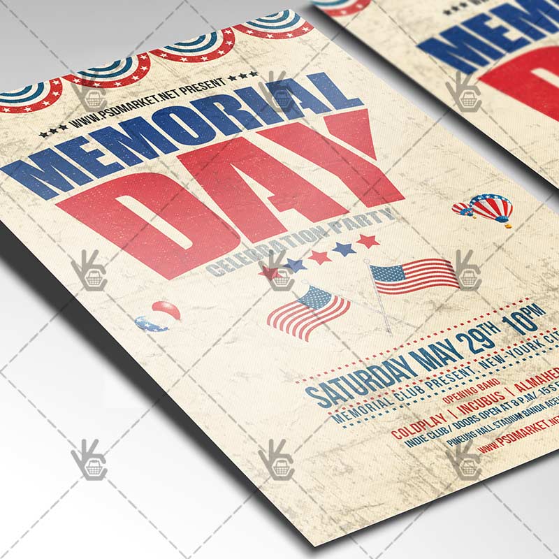 memorial_day_flyer_psdmarket_2.jpg Memorial Day - Premium Flyer PSD Template - Image 2