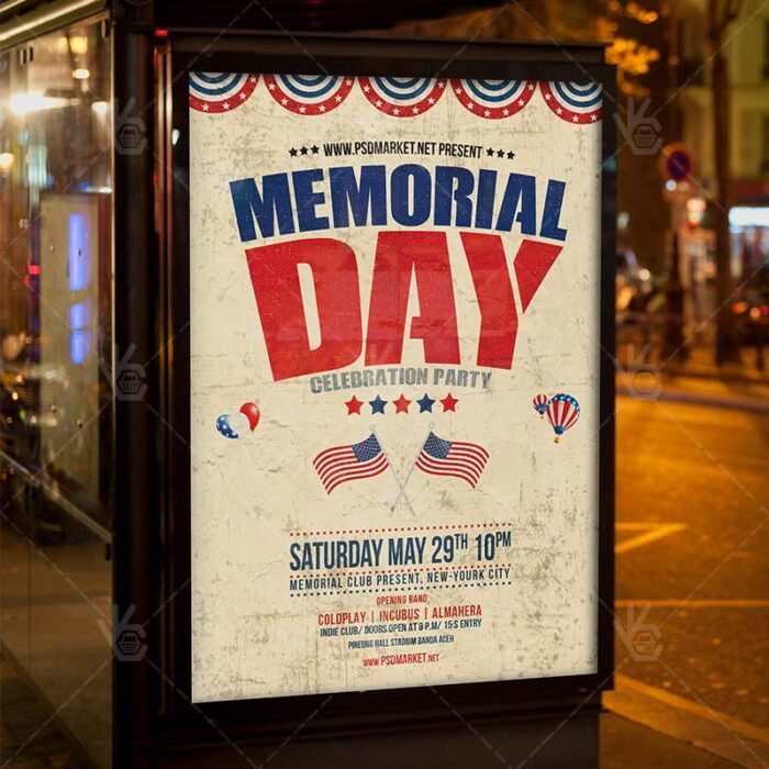 Memorial Day - Premium Flyer PSD Template - Image 3