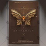 Minimal Party Night  - Premium Flyer PSD Template