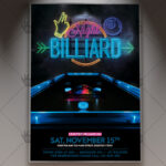 Neon Billiard - Premium Flyer PSD Template