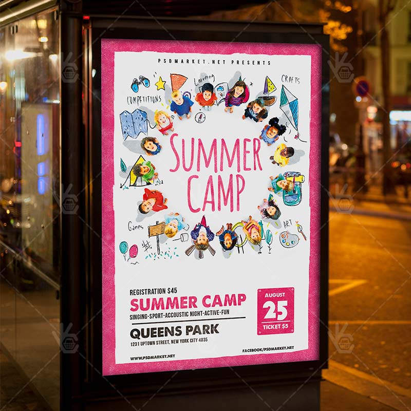 summer_camp_2017_flyer_psdmarket_3.jpg Summer Camp 2017 - Premium Flyer PSD Template - Image 3