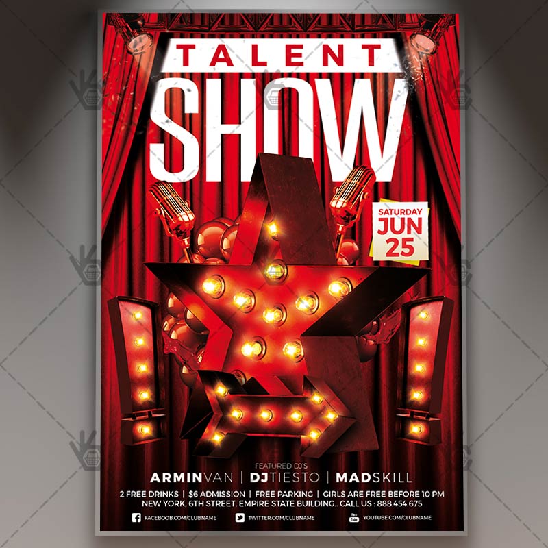 talent_show_flyer_psdmarket_1.jpg Talent Show - Premium Flyer PSD Template - Image 1