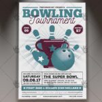 Vintage Bowling - Premium Flyer PSD Template