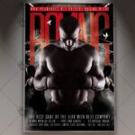 Boxing Game - Premium Flyer PSD Template