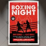 Boxing Night - Premium Flyer PSD Template