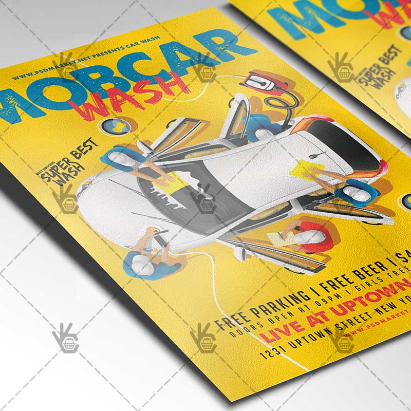 car_wash_flyer_psdmarket_2.jpg Car Wash - Premium Flyer PSD Template - Image 2