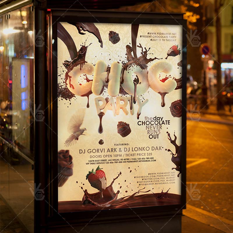 chocolate_party_flyer_psdmarket_3.jpg Chocolate Party - Premium Flyer PSD Template - Image 3