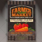 Farmer Market Festival - Premium Flyer PSD Template