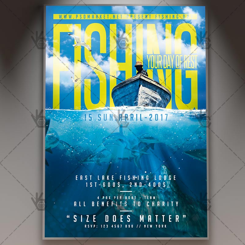 fishing_day_flyer_psdmarket_1.jpg Fishing Day - Premium Flyer PSD Template - Image 1