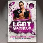 LGBT Pride Madness - Premium Flyer PSD Template