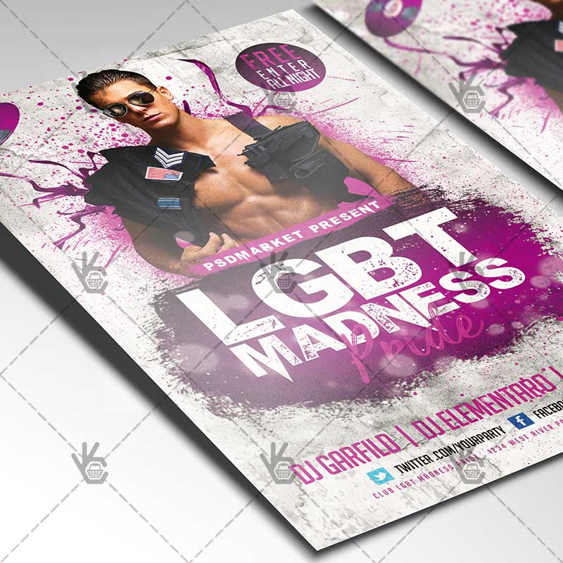 lgbt_pride_madness_flyer_psdmarket_2.jpg LGBT Pride Madness - Premium Flyer PSD Template - Image 2