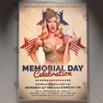 Memorial Day Celebration - Premium Flyer PSD Template