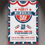 Memorial Day Party - Premium Flyer PSD Template