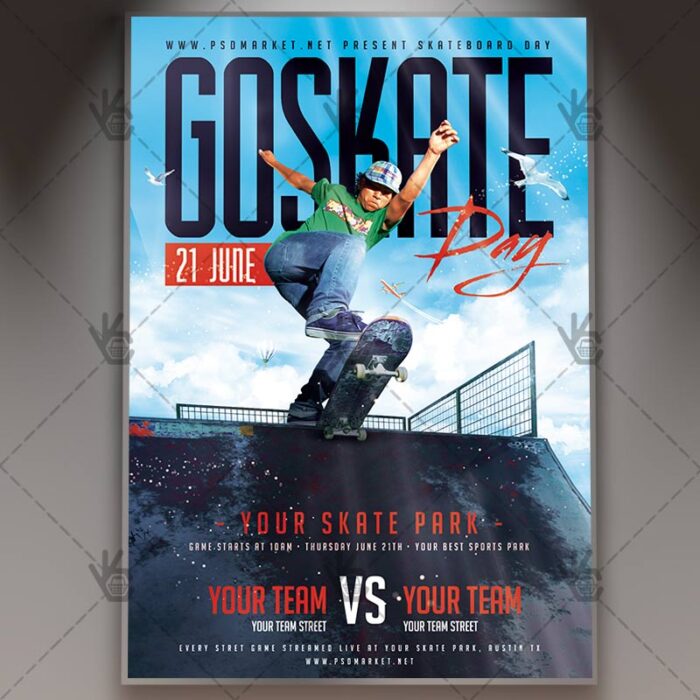 Skateboard Day - Premium Flyer PSD Template - Image 1