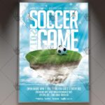 Soccer Game - Premium Flyer PSD Template