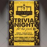 Trivia Night - Premium Flyer PSD Template