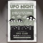 UFO Night - Premium Flyer PSD Template