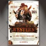 Western Party - Premium Flyer PSD Template