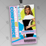 Women Conference - Premium ID Card PSD Template - Image 2