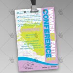 Women Conference - Premium ID Card PSD Template - Image 3