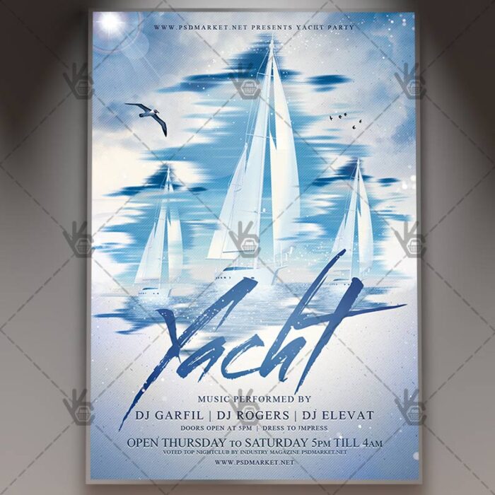 Yacht Night - Premium Flyer PSD Template - Image 1