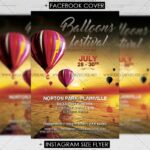 Download Balloons Festival PSD Flyer Template Now