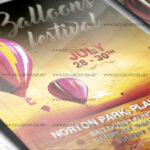 Download Balloons Festival PSD Flyer Template Now