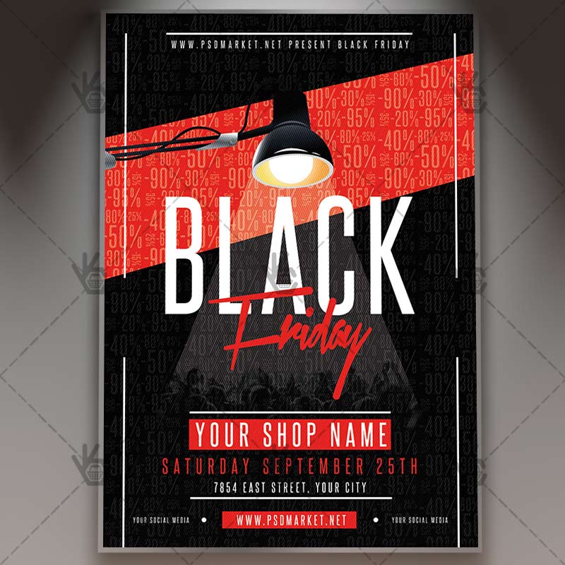 black_friday_flyer_psdmarket_1.jpg Black Friday - Premium Flyer PSD Template - Image 1