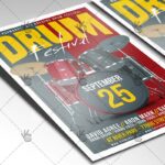Drum Music Festival - Premium Flyer PSD Template - Image 2