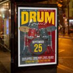 Drum Music Festival - Premium Flyer PSD Template - Image 3